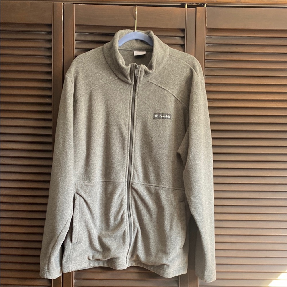 Columbia Gray Full-Zip Fleece Jacket